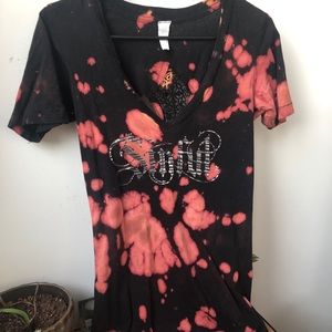 S Custom Bleached Sinful Tee